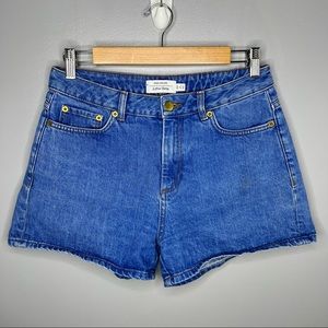 & OTHER STORIES Blue Denim High Waisted Shorts